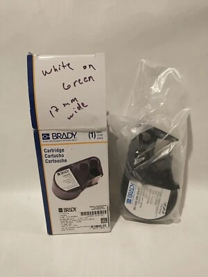 Brady Label Cartridge 0.5"X25' MC-500-595-GN-WT White on Green - Image 1 of 4