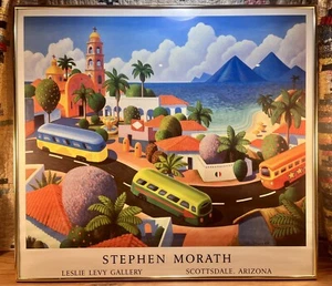 Stephen Morath, "La Pacifica" Framed Poster; Published in 1987 - 27x30" - Picture 1 of 7