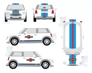 Mini Cooper S - 2001 à 2006 Le Mans Martini Course Rallye STICKERS RACING ... - Foto 1 di 3