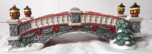 O'Well Heartland Valley Village Deluxe Porcelain Walking Bridge Christmas Decor - Picture 1 of 10