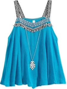 Beautees Girls Tank Top shirt X-Large Blue $26 - Picture 1 of 2