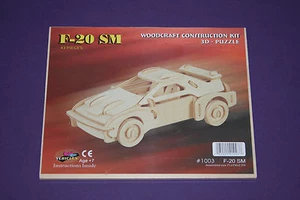 F-20 SM Kit di Costruzione per Auto Woodcraft ~ Puzzle 3D #1003  - Foto 1 di 2