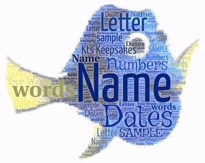 word art picture personalised gift present keepsake dory friend thank you - Picture 1 of 1