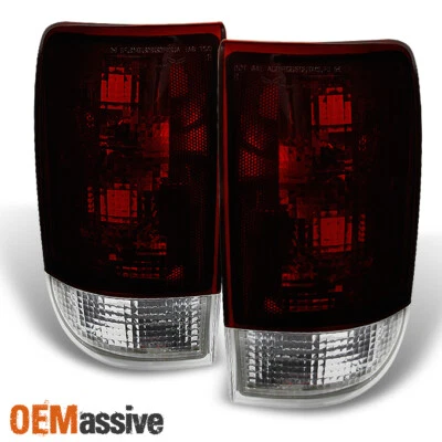 Fit 95-04 Chevy Blazer S10 GMC Jimmy Envoy Dark Red Tail Lights Replacement - Image 1 of 4