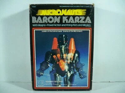 K24i05651 BARON KARZA W/ BOX MICRONAUTS 90% COMPLETE 1976 ORIGINAL MEGO 2B - Image 1 of 4