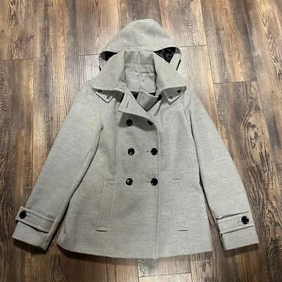 Chaquetón gris doble botonadura Calvin Klein para mujer talla 4   Foto 1 de 4