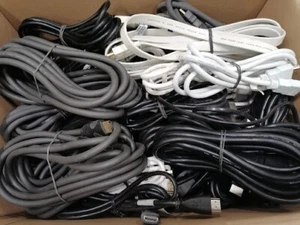 Lot of 100 HDMI Cables Various Models and Colours - Working Scratched Used - Afbeelding 1 van 8