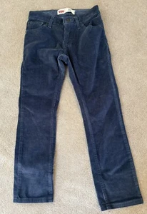Boys Levi Corduroy Pants Blue Size 8 Slim 24W X 22L - Picture 1 of 6