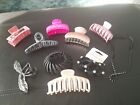 WOMENS COLLECTION OF 13 DIFFERENT HAIRCLIPS AND BANDS MOSTLY NEW  