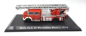 DeAgostini 1:72 Metz DLK 30 Mercedes Benz L 1519 scala girevole vigili del fuoco - Foto 1 di 3