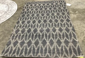 GREY / GOLD 5'-0" x 8'-0" Back Stain Rug, Reduced Price 1172681226 CAP415A-5 - Picture 1 of 4