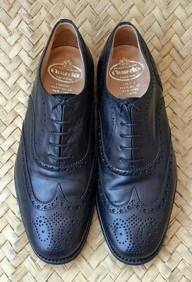 Мужские черные туфли Church's Tarvin Brogue размер 9 F Великобритания | 10 США | 43 ЕС - Изображение 1 из 4