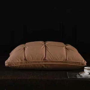 Luxury 3D Bread White Goose Down Feather Pillows Bed Pillows Soft Comfort Cover - Picture 1 of 36