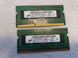 4GB Kit (2x 2GB) PC3L-10600S-9-11-B2 Micron MT8KTF25664HZ-1G4K1 - Picture 1 of 2