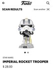 Funko Pop! Star Wars Imperial Rocket Trooper #552 Gamestop Excusive Figure