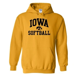 University of Iowa Hawkeyes Arch Logo Softball Hoodie - Gold - Bild 1 von 6