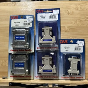 Mixed Null Modem Adapters - Lot of 5 - Picture 1 of 11