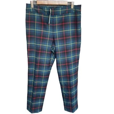 Pantalones para mujer Talbots talla 12 Petite Heritage forrados a cuadros preppy Foto 1 de 4