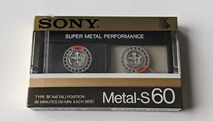 SONY Metal-S 60 New 1psc Japan 1985 - Bild 1 von 4