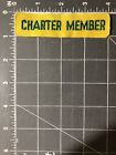 Vintage Charter Member Patch Original Membership Club Organization Green Yellow