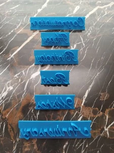 Cookie Fondant Icing Letter Stamper Letter Impression Cake Decorating - Picture 1 of 6