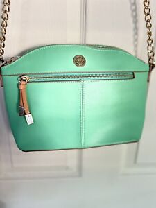 Anne Klein Purse Crossbody Lime Green - Pockets Inside and Out  - 18” Tall