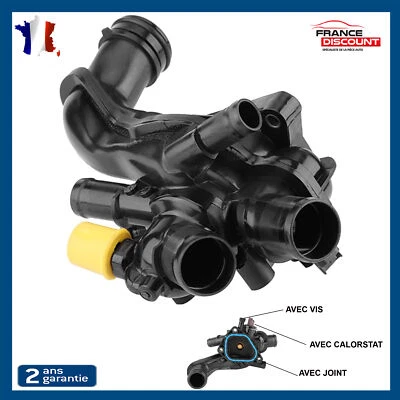 BOITIER DE THERMOSTAT pour CITROEN PEUGEOT 1.4 1.6 VTI 1336CE 1336Z8 9808646980 - Photo 1/4