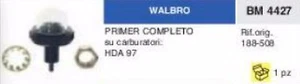 PRIMER COMPLETO POMPETTA POMPA MISCELA CARBURATORE WALBRO HDA97 HDA 97 - Imagen 1 de 1