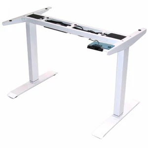 elektr Tischgestell höhenverstellbar Schreibtisch 57001 Arbeitstisch Tisch weiß - Bild 1 von 6