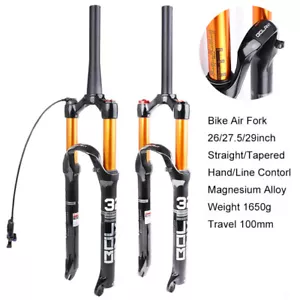 120mm Travel Mountain Bike Front Suspension Air Fork 26/27.5/29er MTB Bike Fork - Picture 1 of 24