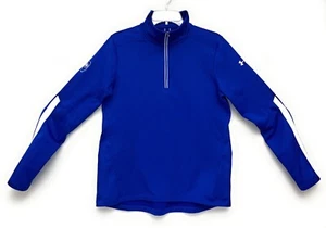 Under Armour Women's Pullover Style #1276355 ½ Zip Blue Medium w IL ASB Logo - Picture 1 of 12