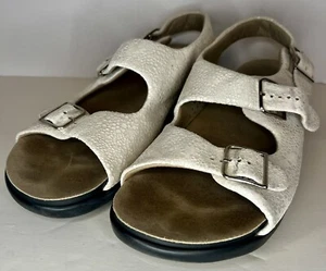 SAS Relaxed Heel Strap Sandal Womens 11 Shoes Web Linen Leather Tripad Comfort - Picture 1 of 6