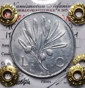 Repubblica italiana - 10 Lire Ulivo 1948 R / FDC - Foto 1 di 4