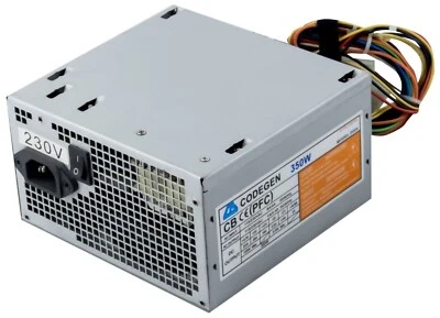 NETZTEIL CODEGEN 200X 350WATT ATX 20-PIN 2xATX 4-PIN 4xMOLEX 1xFDD - Bild 1 von 3