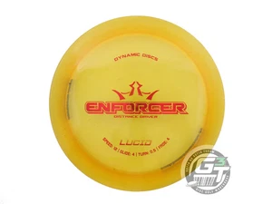 Gebrauchte Dynamic Discs Lucid Enforcer 173g gelb rot Folie Distance Driver Golf Disc - Bild 1 von 2