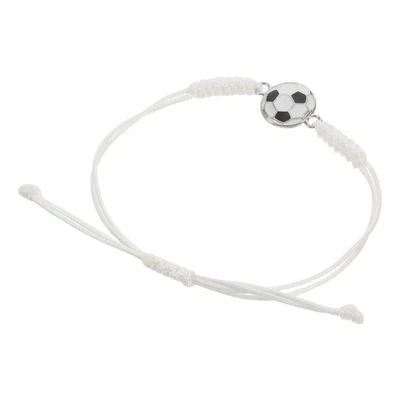  Fußball-Armband, verstellbar, geflochtenes Fußball-Armband, stilvolles - Bild 1 von 4