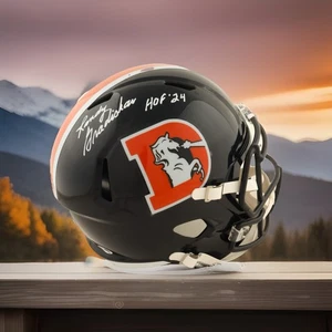 Casco Randy Gradishar firmato Broncos FS Throwback Speed con scritta "HOF 24" - Foto 1 di 3