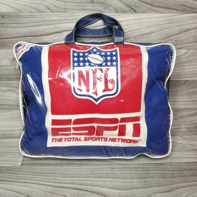 Manta De Colección NFL ESPN Pak-A-Robe Faribo 50"x 60" Bordada 100% Lana EE. UU. Foto 1 de 4