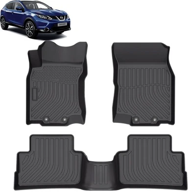 Tapetes de assoalho OE para 2017 2018 2019 20 21 2022 Nissan Qashqai TPE forro para todas as condições climáticas - Imagem 1 de 4