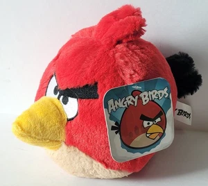 Angry Birds Plush Red Bird Toy Stuffed Animal 8" Commonwealth 2010 No Sound Vers - Picture 1 of 8