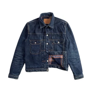 Levi’s Type 2 14oz Rigid Raw Denim Blanket Lined Indigo Jacket | Size L (fits M) - Picture 1 of 12