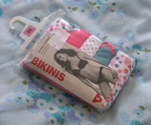 M&S Cotton Lycra Five Pairs BIKINI Brief Knickers 22 Pretty Floral Colours - Picture 1 of 2