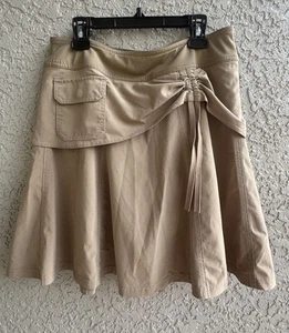 Athleta Skort Forrado en Capas Corto Bolsillo a Presión Elastizado Latte Talla 8 Excelente - Imagen 1 de 7