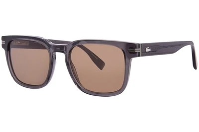 Gafas de sol para hombre Lacoste L6065S 035 trans. Forma rectangular gris/marrón 54 mm Foto 1 de 4