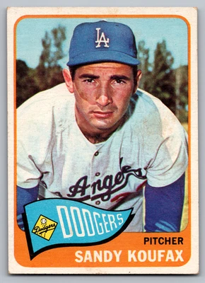 Sandy Koufax Dodgers 1965 Topps #300 Foto 1 de 3