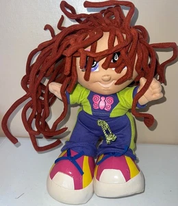 Vintage Mattel My Child Puppe rote Haare Schmetterling Outfit 14 Zoll Plüsch - Bild 1 von 7