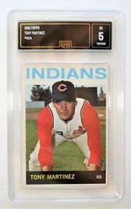 1964 TOPPS BASEBALL CARD #404 TONY MARTINEZ / INDIANS GMA GRADED 5 - EX - Picture 1 of 4