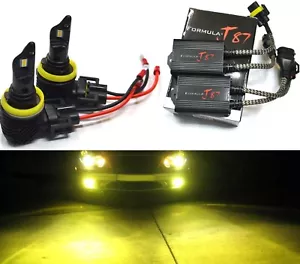 LED M10 Canceler H11B 3000K Yellow Two Bulbs Head Light Low Beam Replace Upgrade - Picture 1 of 12