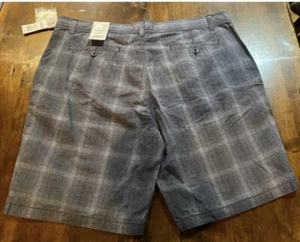 New Size 42 Mens Rustic Ridge Black Plaid Shorts Orig $24.99 Cotton NWT - Picture 1 of 6