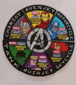 Avengers Patch Lowes Build Grow Iron Man Thor Hulk Captain America 6 Patch Set - Picture 1 of 4